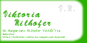 viktoria milhofer business card